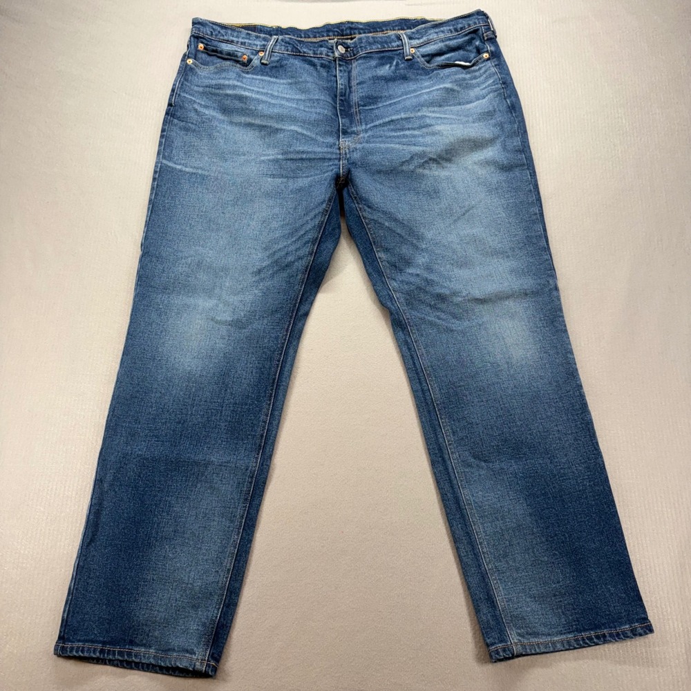 Levi's 541 Athletic Taper Jeans Mens 44x32 Blue Medium Wash Stretch Denim